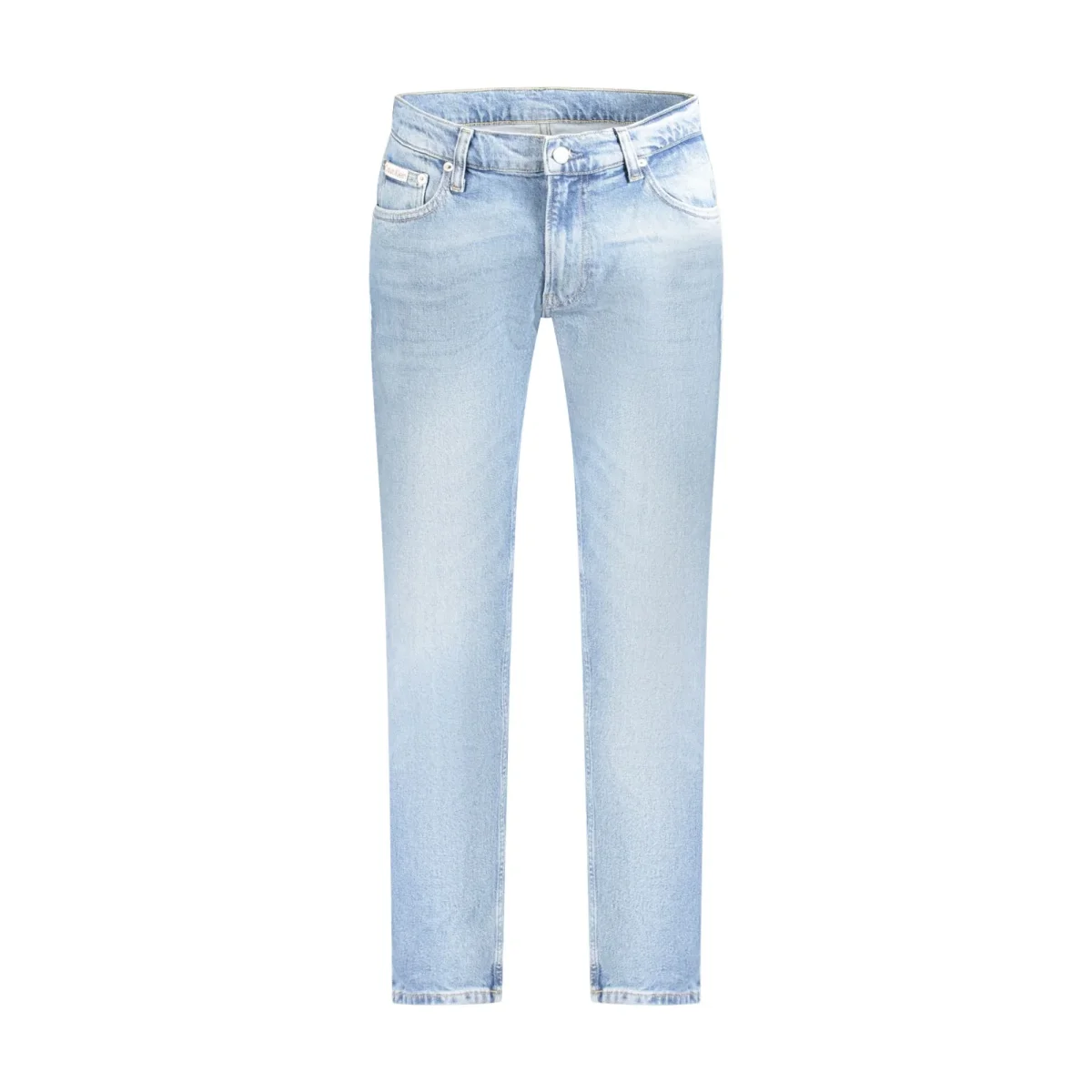 Calvin Klein Jeans Uomo Azzurri Effetto Slavato Logo - immagine 2