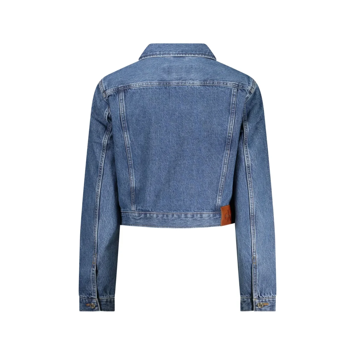 Calvin Klein Giubbotto Maniche Lunghe Donna Blu Logo - immagine 3